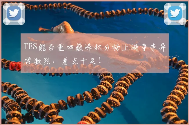 TES能否重回巅峰积分榜上游争夺异常激烈,看点十足!